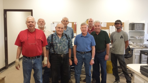 From Left to Right: Ray, Tafford, Carl, John, Dale, Dale, Tom, Raymond.  Not pictured: Rolf